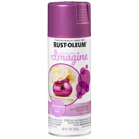 Rust-Oleum Rust-Oleum Imagine Smooth Chrome Pink Spray Paint 10 oz 353334